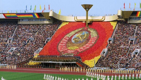 Торжественная церемония открытия XXII Олимпийских игр в Москве - Sputnik Латвия