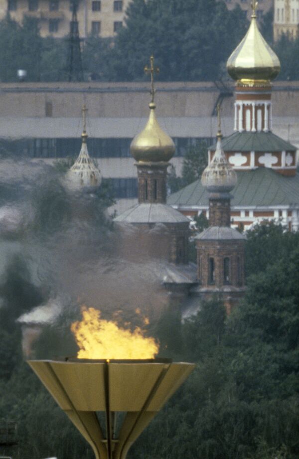 Олимпийский огонь в Москве, 1980 год - Sputnik Латвия