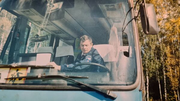 Водитель олимпийских автобусов Николай Юганов. Архивное фото - Sputnik Латвия