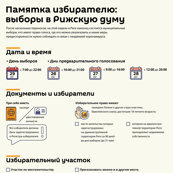 Без очереди и риска заражения: как проходит досрочное голосование на выборах в Риге Без очереди и риска заражения: как проходит досрочное голосование на выборах в Риге - Sputnik Латвия