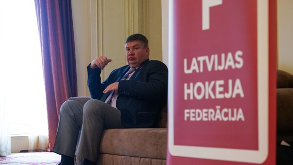 Пресс-конференция, посвященная новому сезону Латвийской хоккейной лиги - Sputnik Латвия