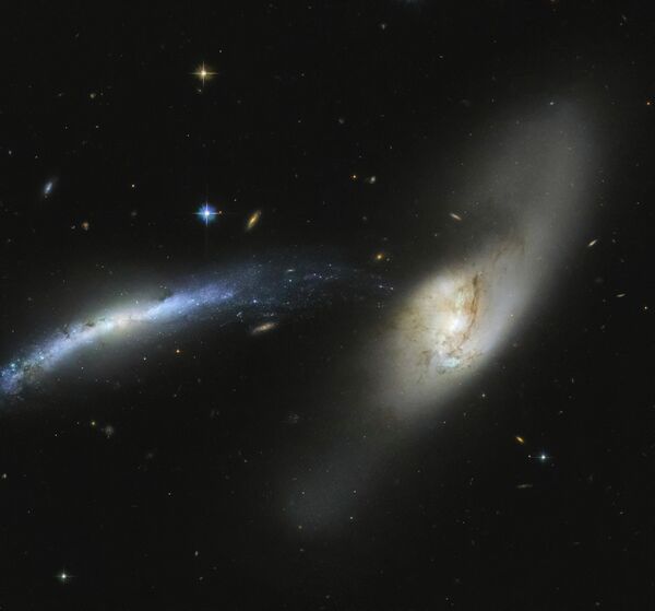 Галактика NGC 2799 в созвездии Рысь снятая космическим телескопом Хаббл - Sputnik Латвия