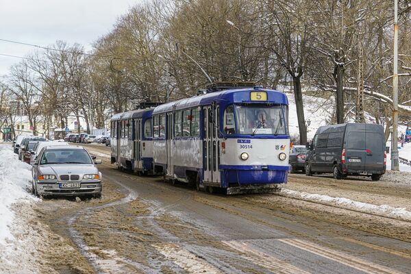 Трамвай зимой в Риге - Sputnik Latvija