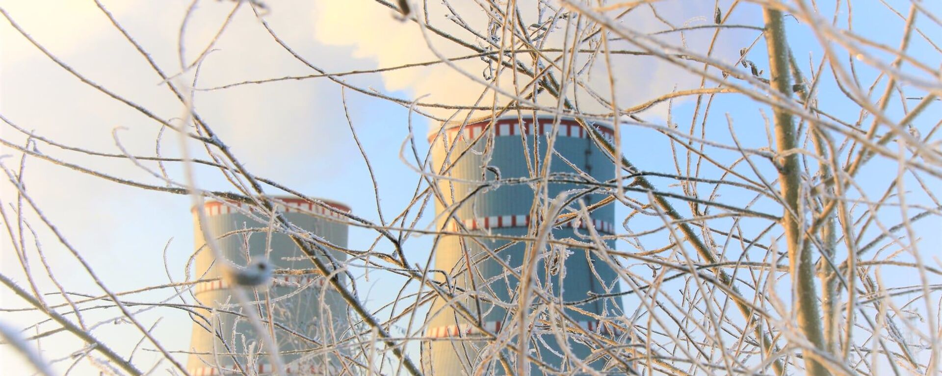 Белорусская атомная электростанция зимой - Sputnik Латвия, 1920, 17.02.2021