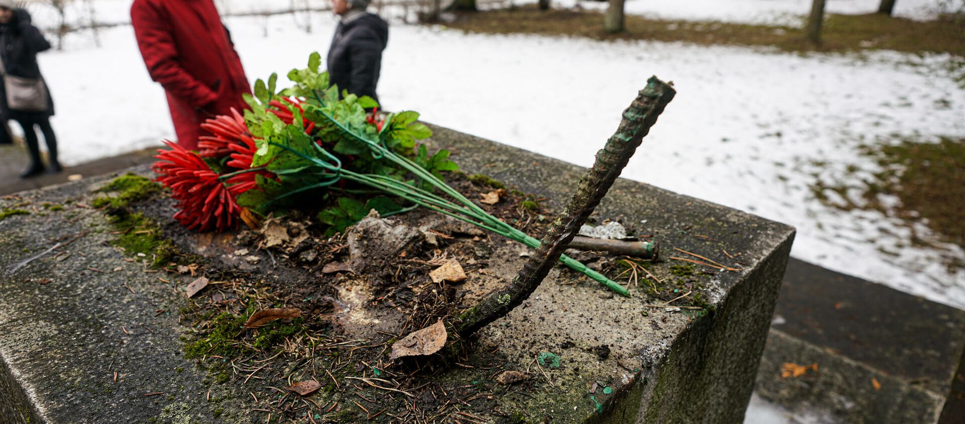 В ночь на 24 февраля в Екабпилсе вандалы украли пушку Зис-3 с могилы героев-освободителей Екабпилса от нацистских захватчиков - Sputnik Латвия, 1920, 25.02.2021