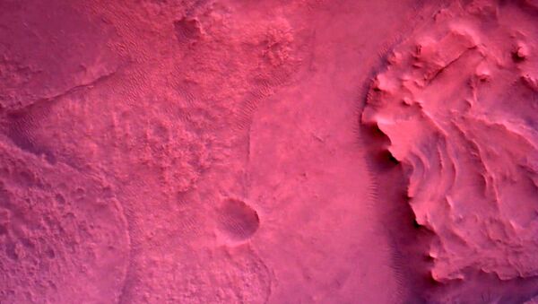 Фотографии, снятые исследовательским аппаратом NASA's Perseverance Mars Rover с помощью камеры Rover Down-Look Camera - Sputnik Латвия