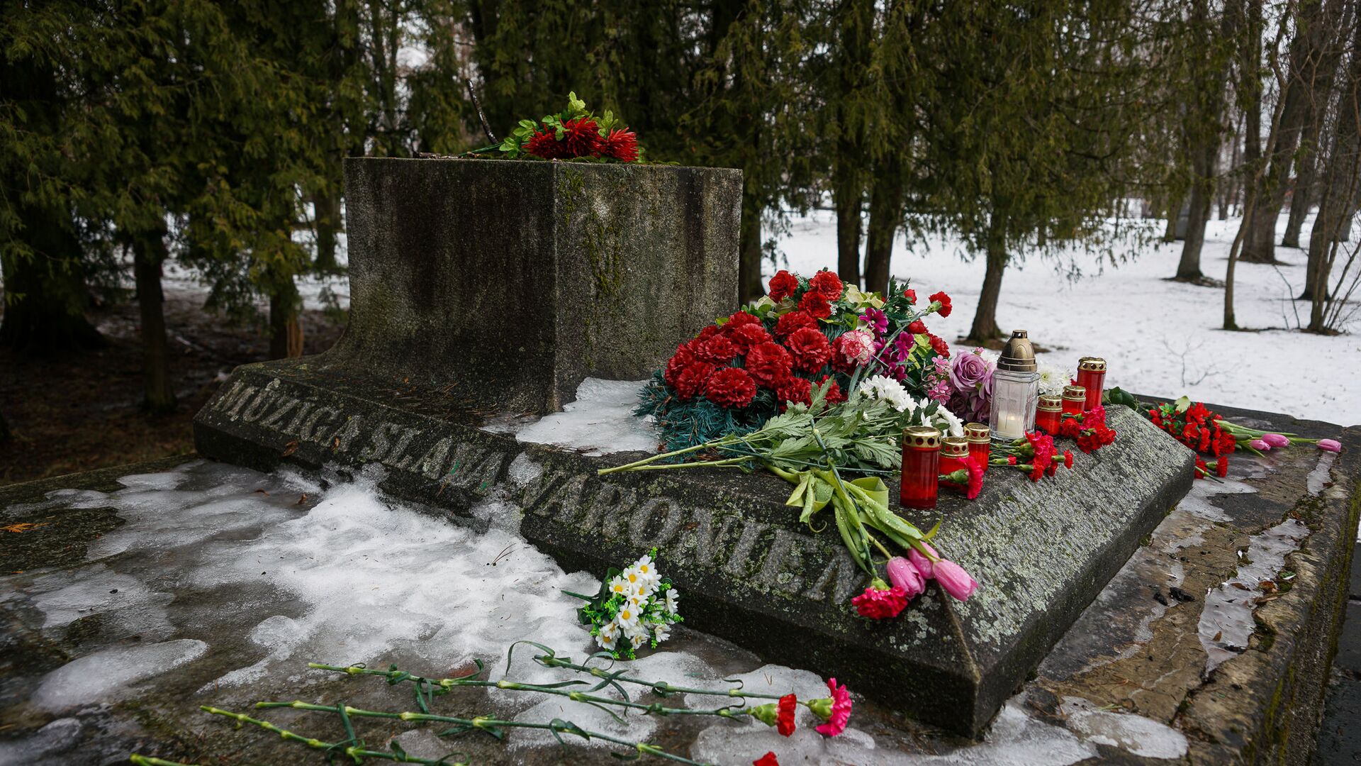 В ночь на 24 февраля в Екабпилсе вандалы украли пушку ЗиС-3 с могилы героев-освободителей Екабпилса от нацистских захватчиков - Sputnik Latvija, 1920, 20.01.2022