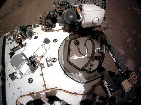Марсоход NASA Perseverance Mars Rover, прибывший на Марс Марсоход NASA Perseverance Mars Rover, прибывший на Марс - Sputnik Latvija