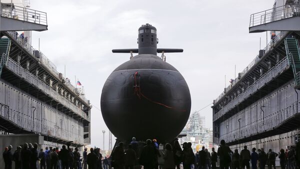 Спуск на воду подводной лодки Кронштадт - Sputnik Latvija