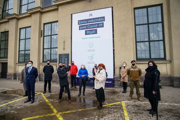 Центр вакцинации открылся в Гастрономическом павильоне Центрального рынка в Риге. Центр вакцинации открылся в Гастрономическом павильоне Центрального рынка в Риге. - Sputnik Латвия