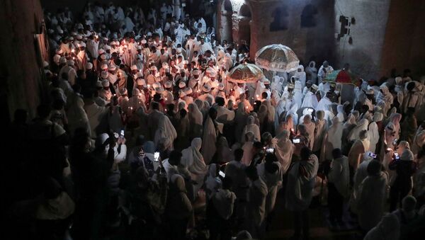 Празднование Пасхи в Эфиопии  - Sputnik Латвия