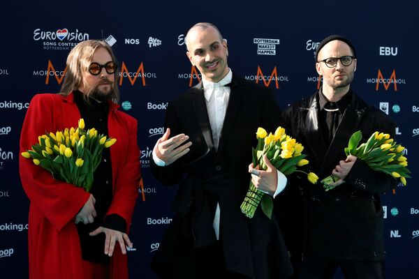 Участники музыкального конкурса Евровидение из Литвы группа The Roop стабильно входят в топ-5 претендентов на победу. - Sputnik Латвия