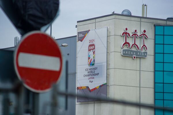Здание многофункционального спортивно-концертного комплекса Арена Рига, где будут проходить игры ЧМ по хоккею. - Sputnik Латвия