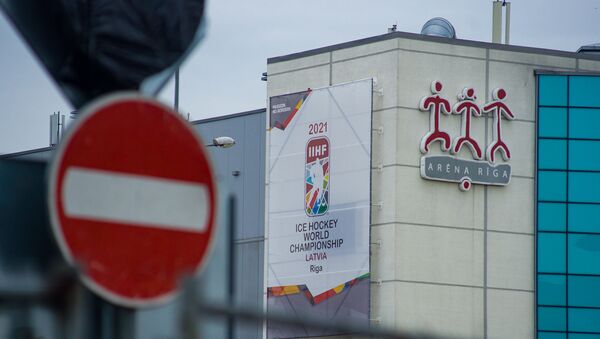 Здание многофункционального спортивно-концертного комплекса Арена Рига. Латвия готовится принять матчи Чемпионата мира - 2021 по хоккею. - Sputnik Латвия