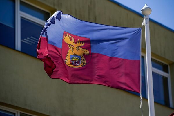Jāņem vērā, ka Reģionālās attīstības ministrija sākotnēji piedāvāja apvienot Jelgavu ar Jelgavas novadu.Jelgavas karogs - Sputnik Latvija