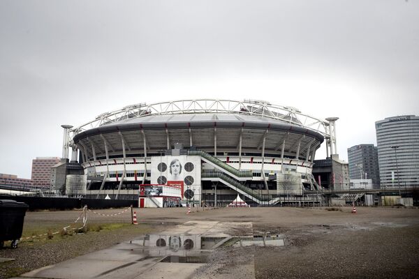  Amsterdamā &quot;Euro 2020&quot; mači notiks stadionā &quot;Johana Kruifa arēna&quot; ar izbīdāmu jumtu. - Sputnik Latvija