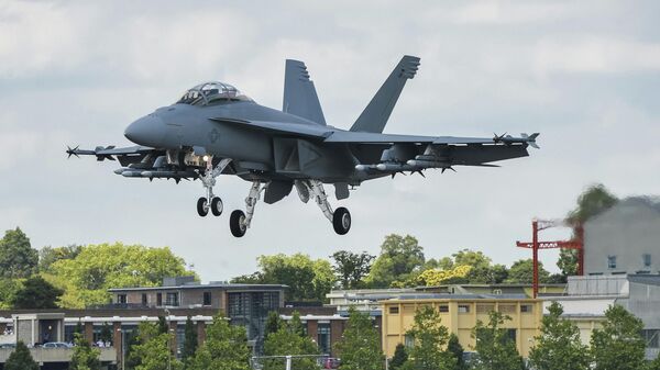 Iznīcinātājs F-18 Hornet - Sputnik Latvija
