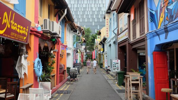 Улица Haji Lane в Сингапуре - Sputnik Latvija