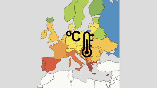Среднегодовая температура в странах Европы - Sputnik Латвия