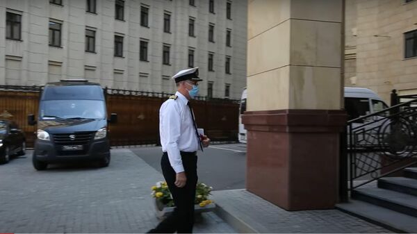 Визит британского атташе в Минобороны РФ после инцидента с эсминцем сняли на видео - Sputnik Латвия