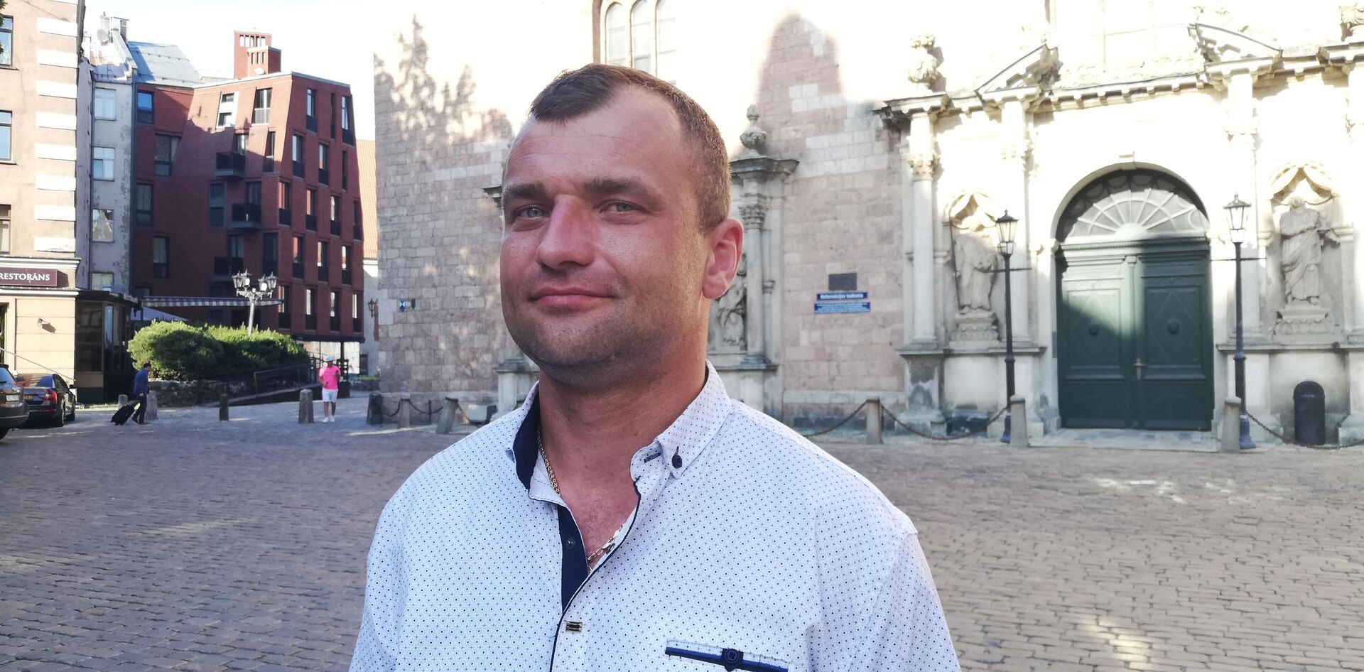 Член Независимого профсоюза полицейских Каспарс Ласис Член Независимого профсоюза полицейских Каспарс Ласис - Sputnik Латвия, 1920, 24.06.2021