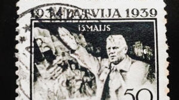 Почтовая марка с пятым президентом Латвии Карлисом Улманисом - Sputnik Латвия
