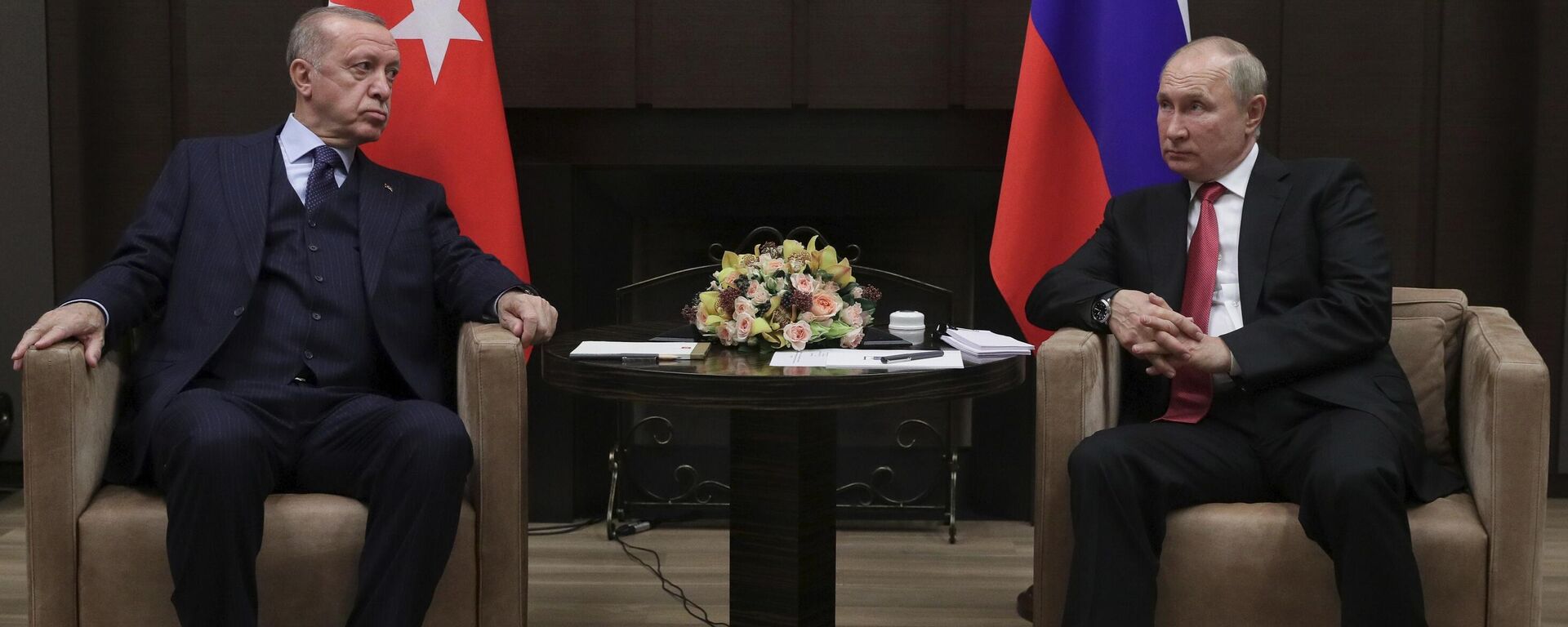 Президент РФ В. Путин провел переговоры с президентом Турции Р. Эрдоганом - Sputnik Latvija, 1920, 01.10.2021