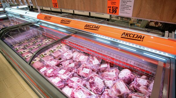 Акция на мясные продукты в магазине Lidl - Sputnik Латвия