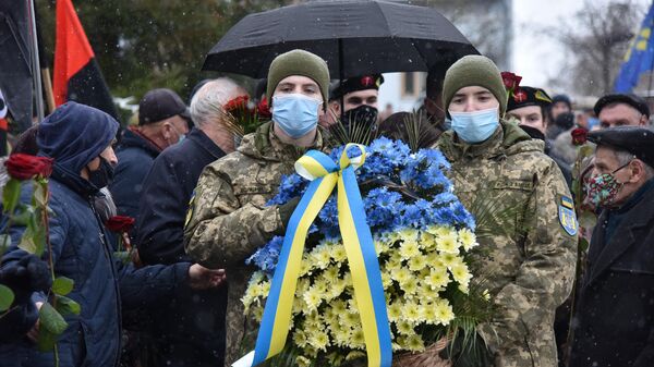 Акция националистов на Украине - Sputnik Латвия