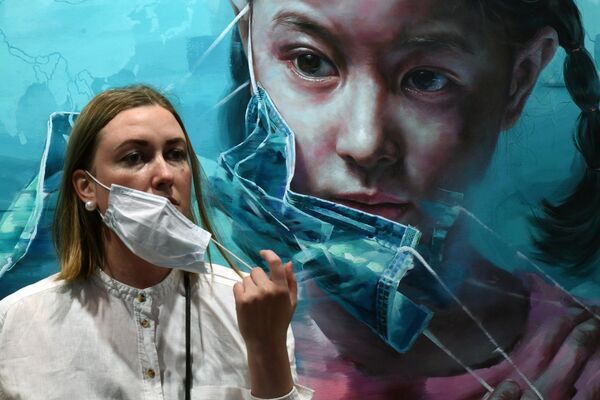 IV Starptautiskā interaktīvā mūsdienu mākslas festivāla "Artlife Fest" dalībniece Centrālajā izstāžu zālē "Manēža" Maskavā IV Starptautiskā interaktīvā mūsdienu mākslas festivāla "Artlife Fest" dalībniece Centrālajā izstāžu zālē "Manēža" Maskavā - Sputnik Latvija