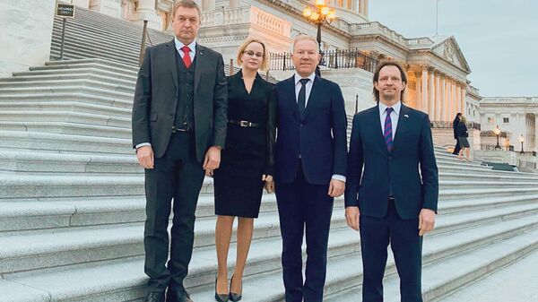 Igaunijas parlamenta Ārlietu komisijas delegācija Vašingtonā - Sputnik Latvija