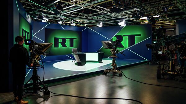 Студия телеканала RT DE - Sputnik Latvija