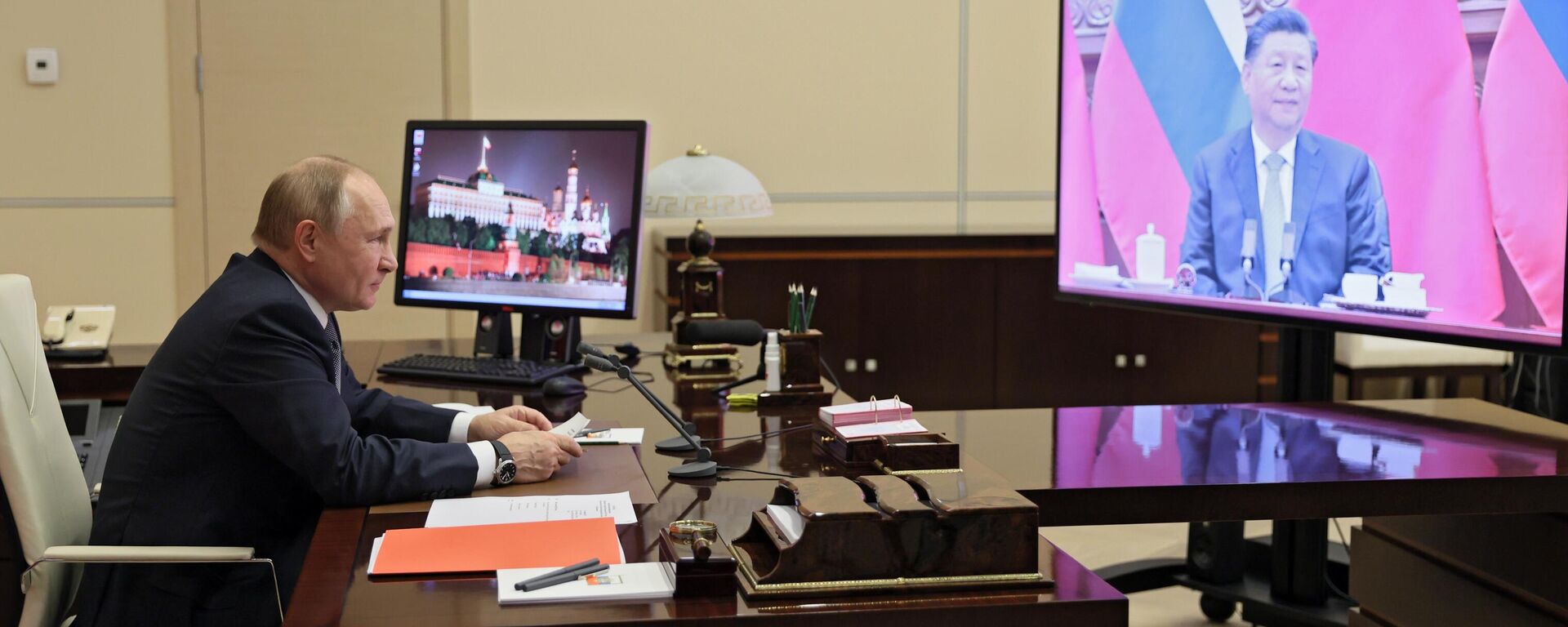 Переговоры президента РФ Владимира Путина с председателем КНР Си Цзиньпином - Sputnik Латвия, 1920, 17.12.2021
