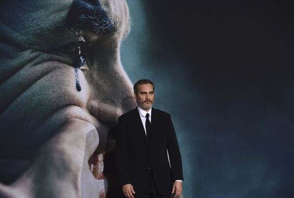Актер Хоакин Феникс на премьере фильма &quot;Джокер&quot; в Лос-Анджелесе. - Sputnik Латвия