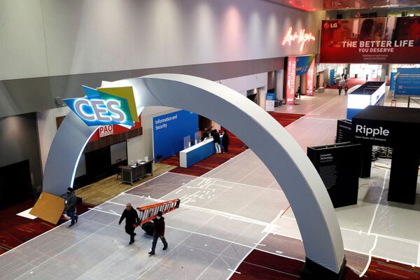 Выставка технологий CES 2022 прошла в Convention Center в Лас-Вегасе в начале января 2022 года.  - Sputnik Латвия