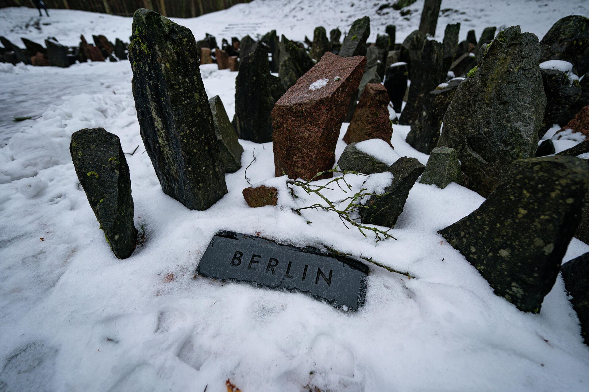На мемориале в Бикерниекском лесу, на месте массового расстрела евреев в 1941-1944 годах, прошла церемония в память о жертвах Холокоста - Sputnik Латвия, 1920, 28.01.2022