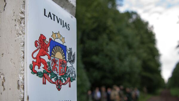 Пограничный столб на латвийско-белорусской границе - Sputnik Латвия
