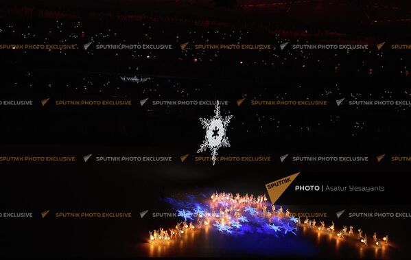 Официальная церемония закрытия XXIV зимних Олимпийских игр в Пекине. - Sputnik Латвия
