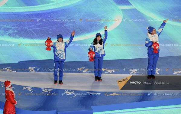 Награждение победителей XXIV зимних Олимпийских игр в Пекине. - Sputnik Латвия