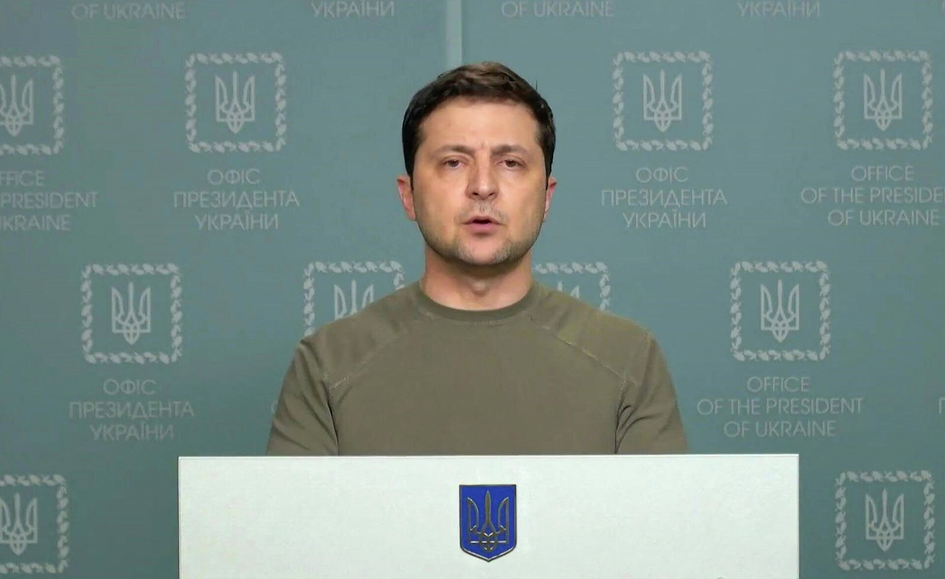 Президент Украины Владимир Зеленский Президент Украины Владимир Зеленский - Sputnik Латвия, 1920, 25.02.2022