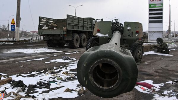 Брошенная Вооруженными силами Украины военная техника в Херсонской области - Sputnik Latvija