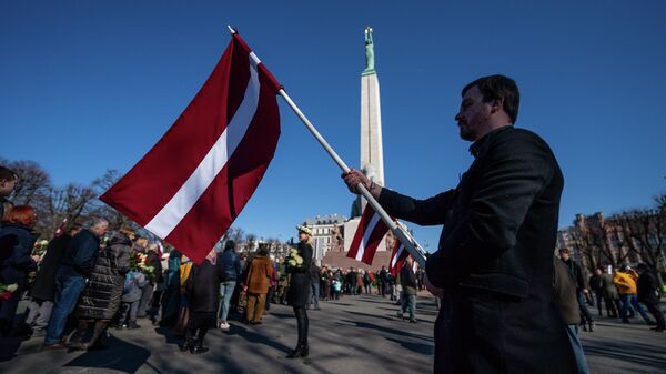 День памяти латышских легионеров в Риге - Sputnik Латвия