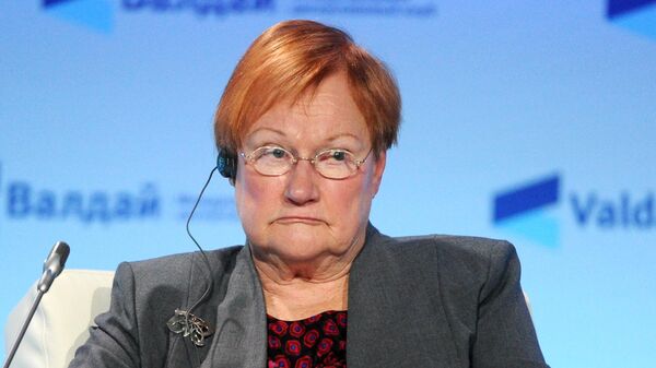 Экс-президент Финляндии Тарья Халонен - Sputnik Латвия