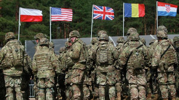 Американские военнослужащие во время учений НАТО в Польше - Sputnik Латвия