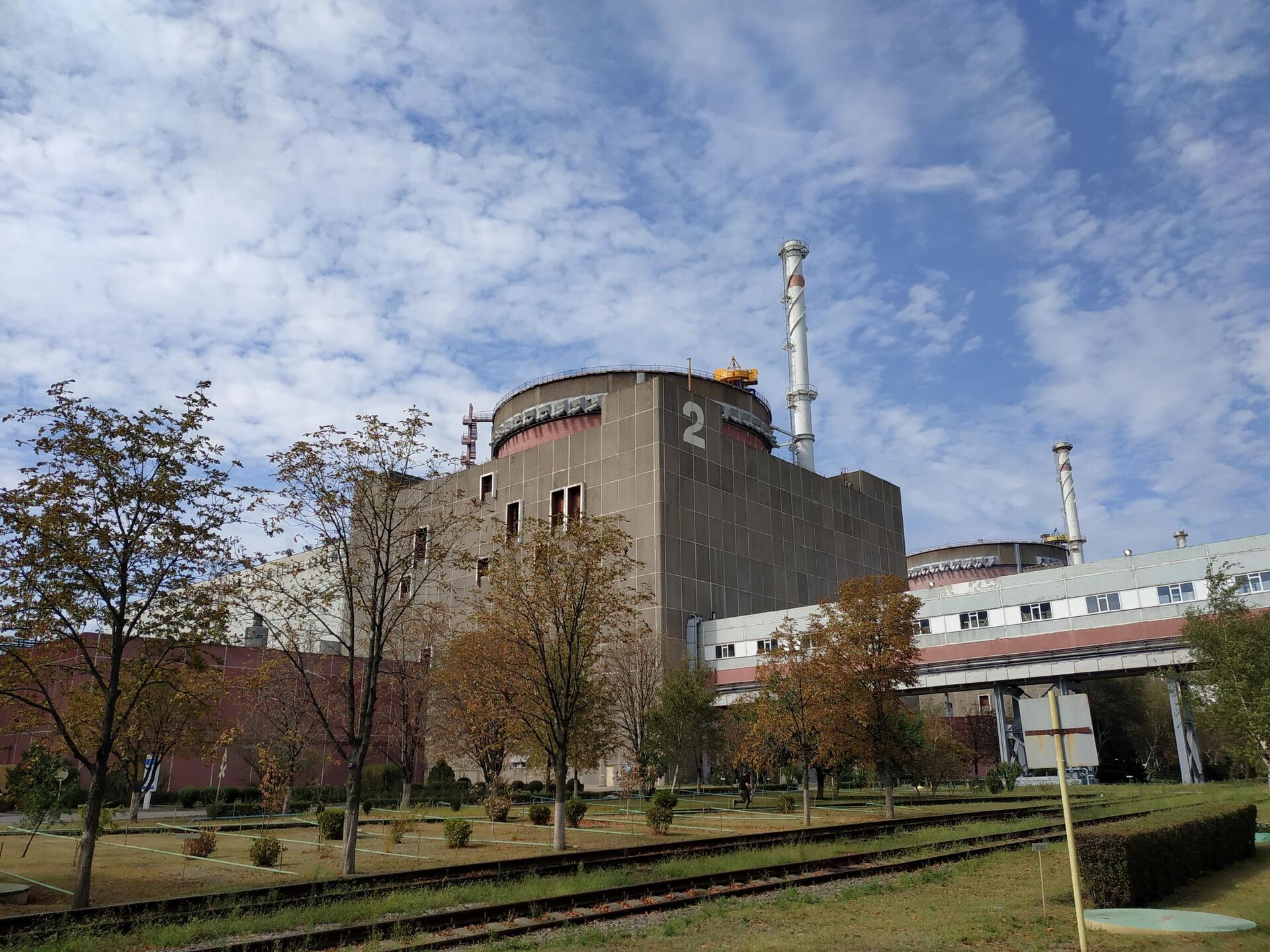 Обстановка на территории Запорожской атомной электростанции, 1 сентября 2022 года - Sputnik Латвия, 1920, 02.09.2022