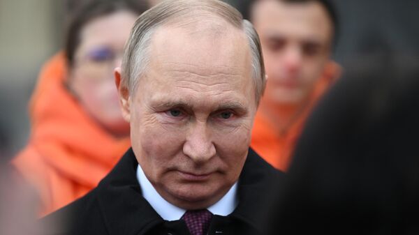 Президент РФ В.Путин принял участие в праздновании Дня народного единства - Sputnik Латвия