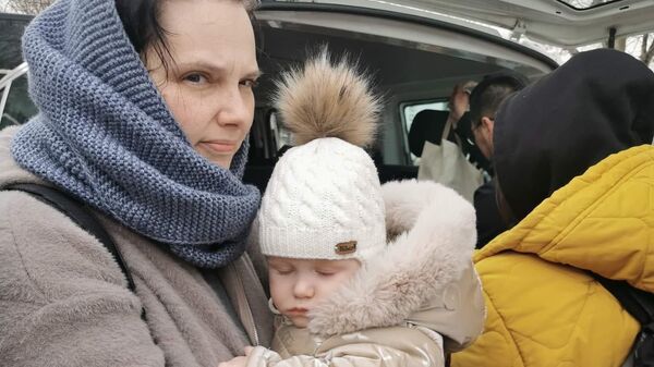Украинские беженцы в Бельгии  - Sputnik Латвия