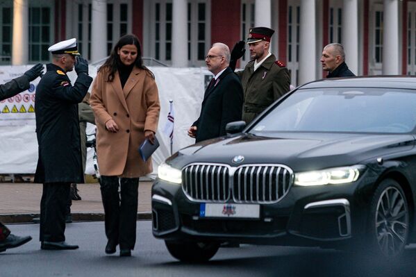 Президент Латвии Эгилс Левитс прибыл на мероприятие, посвященное Дню Лачплесиса. - Sputnik Латвия