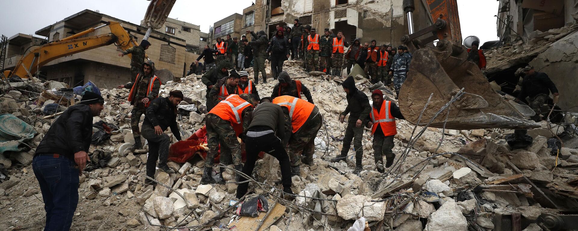 Последствия землетрясения в сирийской Хаме, 6 февраля 2023 года - Sputnik Латвия, 1920, 07.02.2023