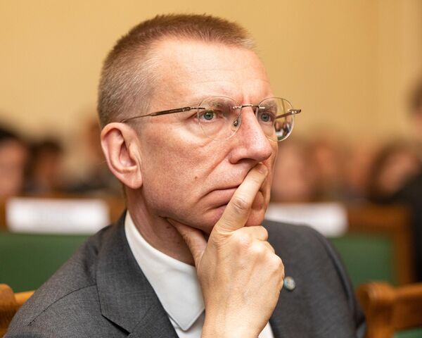 Кандидат в президенты Латвии, министр иностранных дел Эдгарс Ринкевичс. Кандидат в президенты Латвии, министр иностранных дел Эдгарс Ринкевичс. - Sputnik Латвия